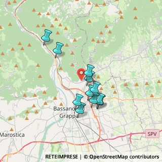 Mappa Via Carlessi, 36060 Romano D'ezzelino VI, Italia (2.88364)