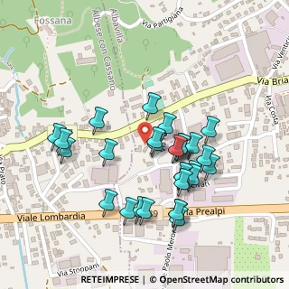 Mappa Via Fontana, 22031 Albavilla CO, Italia (0.2069)