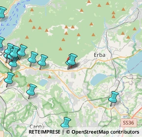 Mappa Via Fontana, 22031 Albavilla CO, Italia (6.2525)