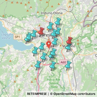 Mappa Via Gasparotto Leopoldo, 21100 Varese VA, Italia (2.99789)