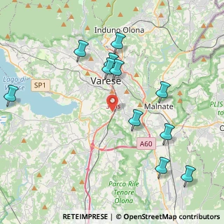 Mappa Via Gasparotto Leopoldo, 21100 Varese VA, Italia (4.47727)