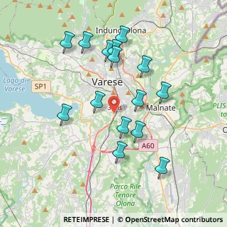 Mappa Via Gasparotto Leopoldo, 21100 Varese VA, Italia (3.69933)