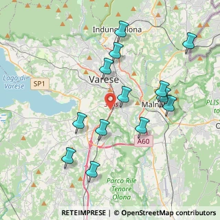 Mappa Via Gasparotto Leopoldo, 21100 Varese VA, Italia (4.00231)