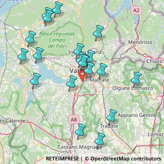 Mappa Via Gasparotto Leopoldo, 21100 Varese VA, Italia (8.5295)