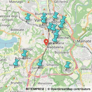 Mappa Via Gasparotto Leopoldo, 21100 Varese VA, Italia (2.09929)