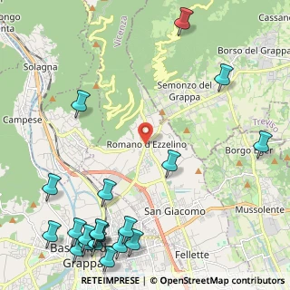 Mappa D'ezzelino, 36060 Romano D'ezzelino VI, Italia (3.275)