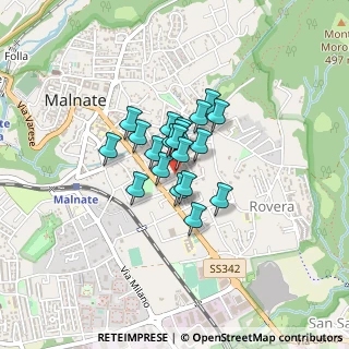 Mappa Via Fabio Filzi, 21046 Malnate VA, Italia (0.23)