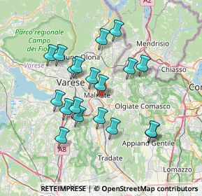 Mappa Via Fabio Filzi, 21046 Malnate VA, Italia (6.6)