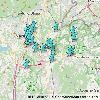 Mappa Via Fabio Filzi, 21046 Malnate VA, Italia (3.2925)