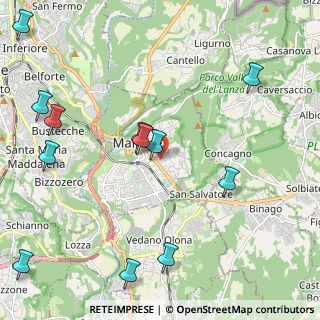 Mappa Via Fabio Filzi, 21046 Malnate VA, Italia (2.71083)
