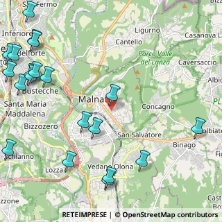 Mappa Via Fabio Filzi, 21046 Malnate VA, Italia (3.192)