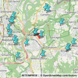 Mappa Via Fabio Filzi, 21046 Malnate VA, Italia (2.5685)