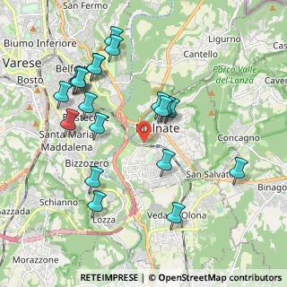 Mappa Via Benedetto Cairoli, 21046 Malnate VA, Italia (2.0555)