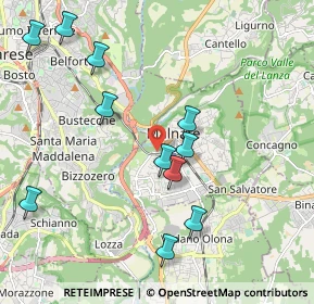 Mappa Via Benedetto Cairoli, 21046 Malnate VA, Italia (2.11818)