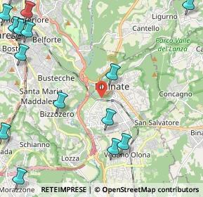 Mappa Via Benedetto Cairoli, 21046 Malnate VA, Italia (3.43118)