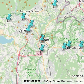 Mappa Via Benedetto Cairoli, 21046 Malnate VA, Italia (5.29545)