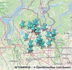 Mappa Via B. Cairoli, 21046 Malnate VA, Italia (9.8525)