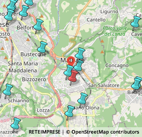 Mappa Via B. Cairoli, 21046 Malnate VA, Italia (3.01474)