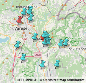 Mappa Via B. Cairoli, 21046 Malnate VA, Italia (3.66938)