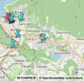 Mappa Via Provinciale, 22030 Lipomo CO, Italia (3.03636)