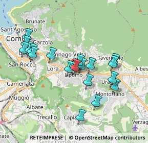 Mappa Via Provinciale, 22030 Lipomo CO, Italia (1.6885)