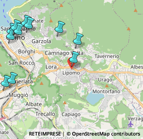 Mappa Via Provinciale, 22030 Lipomo CO, Italia (2.84636)