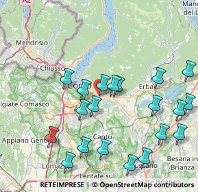 Mappa Via Provinciale, 22030 Lipomo CO, Italia (8.825)