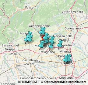 Mappa Via Monte Cauriol, 31044 Montebelluna TV, Italia (9.11875)