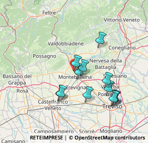 Mappa Via Monte Cauriol, 31044 Montebelluna TV, Italia (13.265)