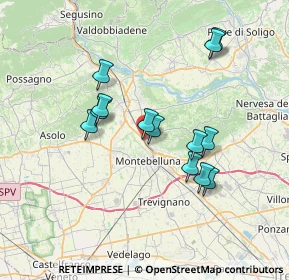 Mappa Via Monte Cauriol, 31044 Montebelluna TV, Italia (6.33923)