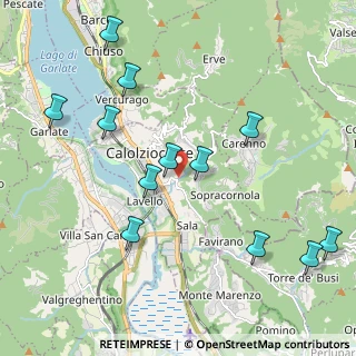 Mappa Via alla Cascata, 23801 Calolziocorte LC, Italia (2.2825)