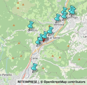 Mappa Via Gelmi, 24025 Gazzaniga BG, Italia (1.85091)