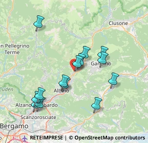 Mappa 24025 Gazzaniga BG, Italia (7.09214)
