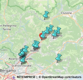 Mappa 24025 Gazzaniga BG, Italia (7.08412)