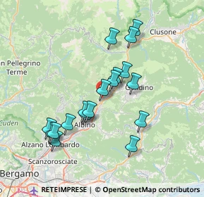 Mappa 24025 Gazzaniga BG, Italia (6.66889)