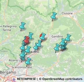 Mappa 24025 Gazzaniga BG, Italia (7.2955)