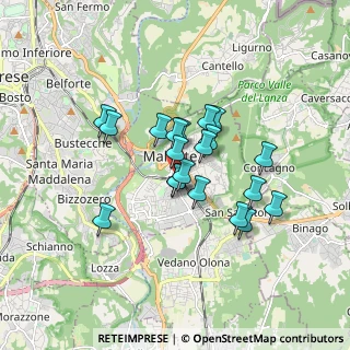 Mappa Viale Trieste, 21046 Malnate VA, Italia (1.2835)