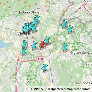 Mappa Viale Trieste, 21046 Malnate VA, Italia (3.9645)