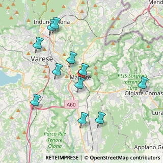Mappa Viale Trieste, 21046 Malnate VA, Italia (4.16545)