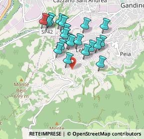 Mappa Via Giuseppe Garibaldi, 24026 Leffe BG, Italia (0.8065)