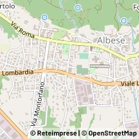 Mapa Albese con Cassano