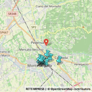 Mappa Via Linea, 31044 Montebelluna TV, Italia (1.825)