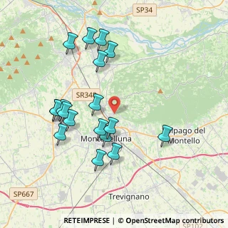 Mappa Via Linea, 31044 Montebelluna TV, Italia (3.90056)
