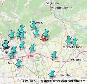 Mappa 31011 Asolo TV, Italia (9.9415)