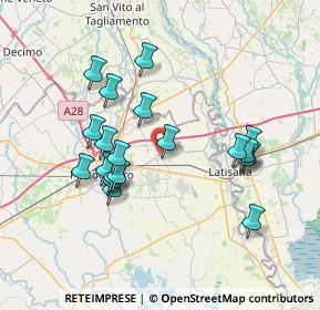 Mappa Via Camillo Benso Conte di Cavour, 30026 Portogruaro VE, Italia (6.851)