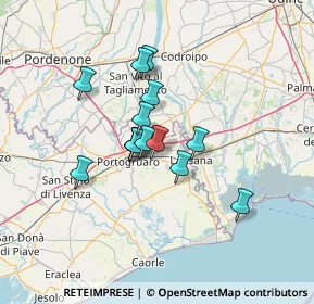 Mappa Via Camillo Benso Conte di Cavour, 30026 Portogruaro VE, Italia (9.66643)