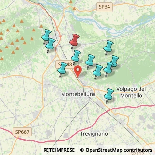 Mappa Via Castelli, 31044 Montebelluna TV, Italia (3.11)