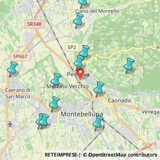 Mappa Via Castelli, 31044 Montebelluna TV, Italia (2.41667)