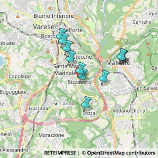Mappa Via Adriatico, 21100 Varese VA, Italia (1.53182)
