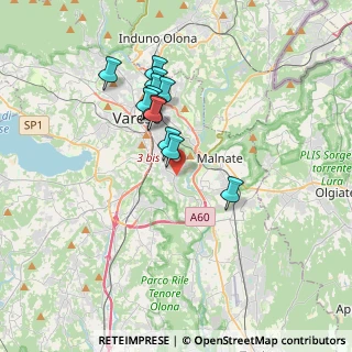 Mappa Via Adriatico, 21100 Varese VA, Italia (2.99667)